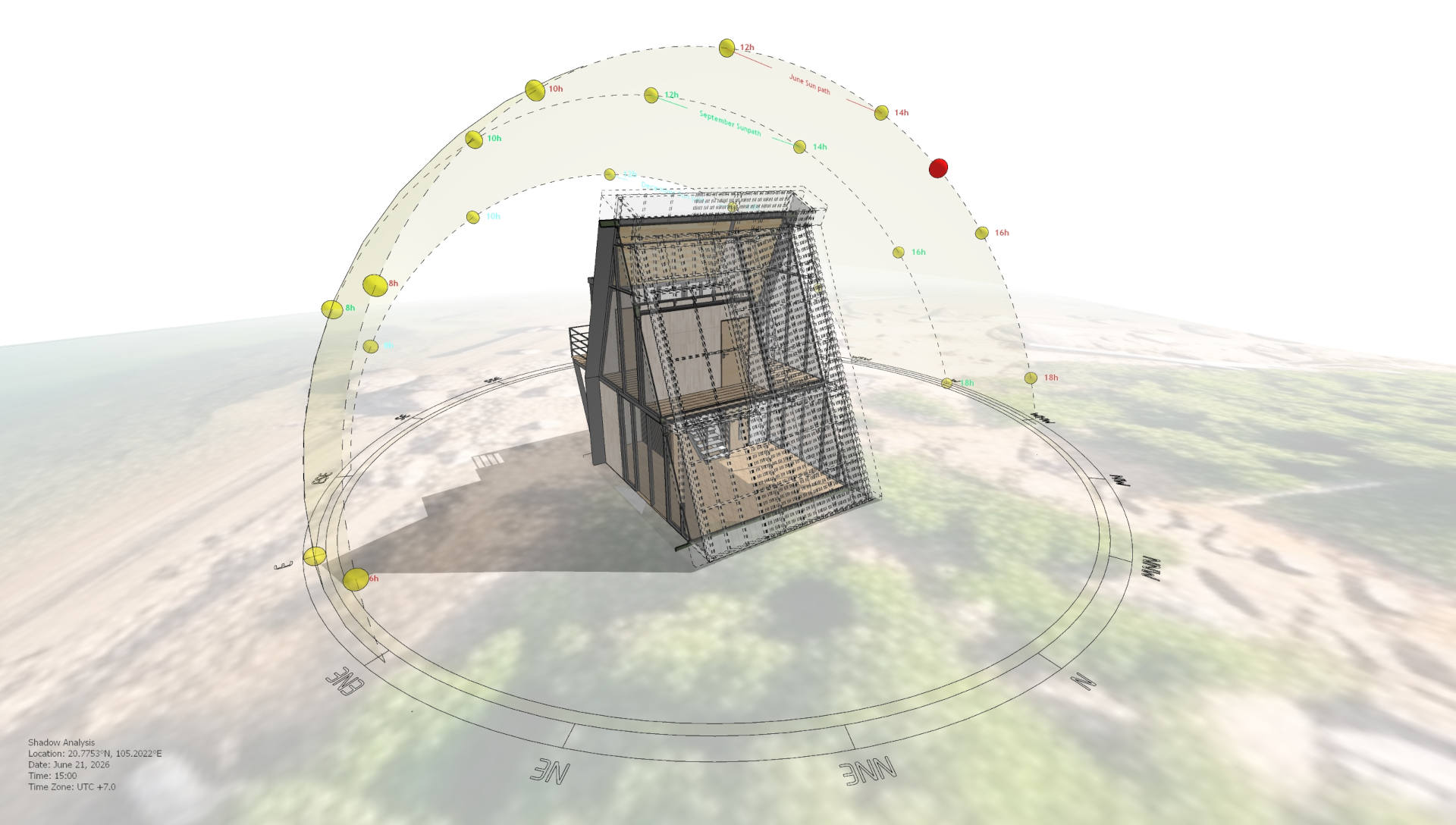 Elevate Your Presentation for Architects with Sun Diagram & Shadow Slice